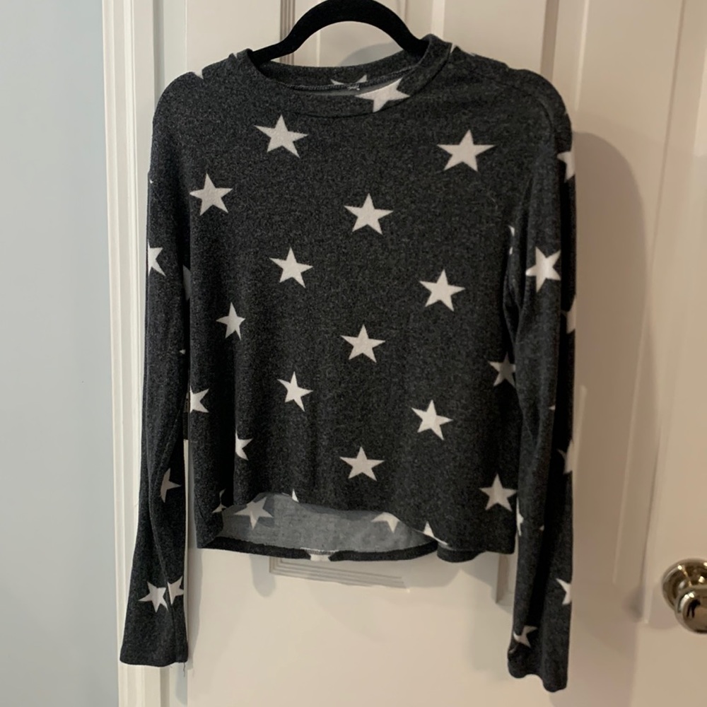 Star patterned long sleeve shirt